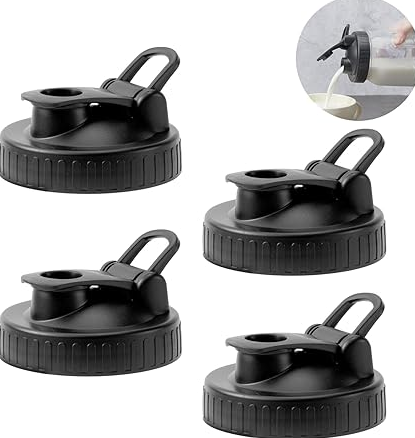 Pour spout lids for regular mouth mason jars. 