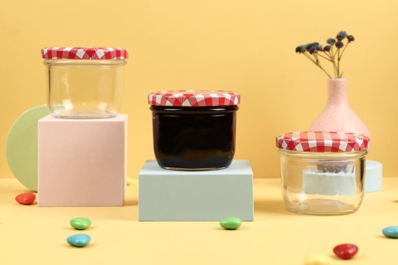 Wide mouth mason jars. 